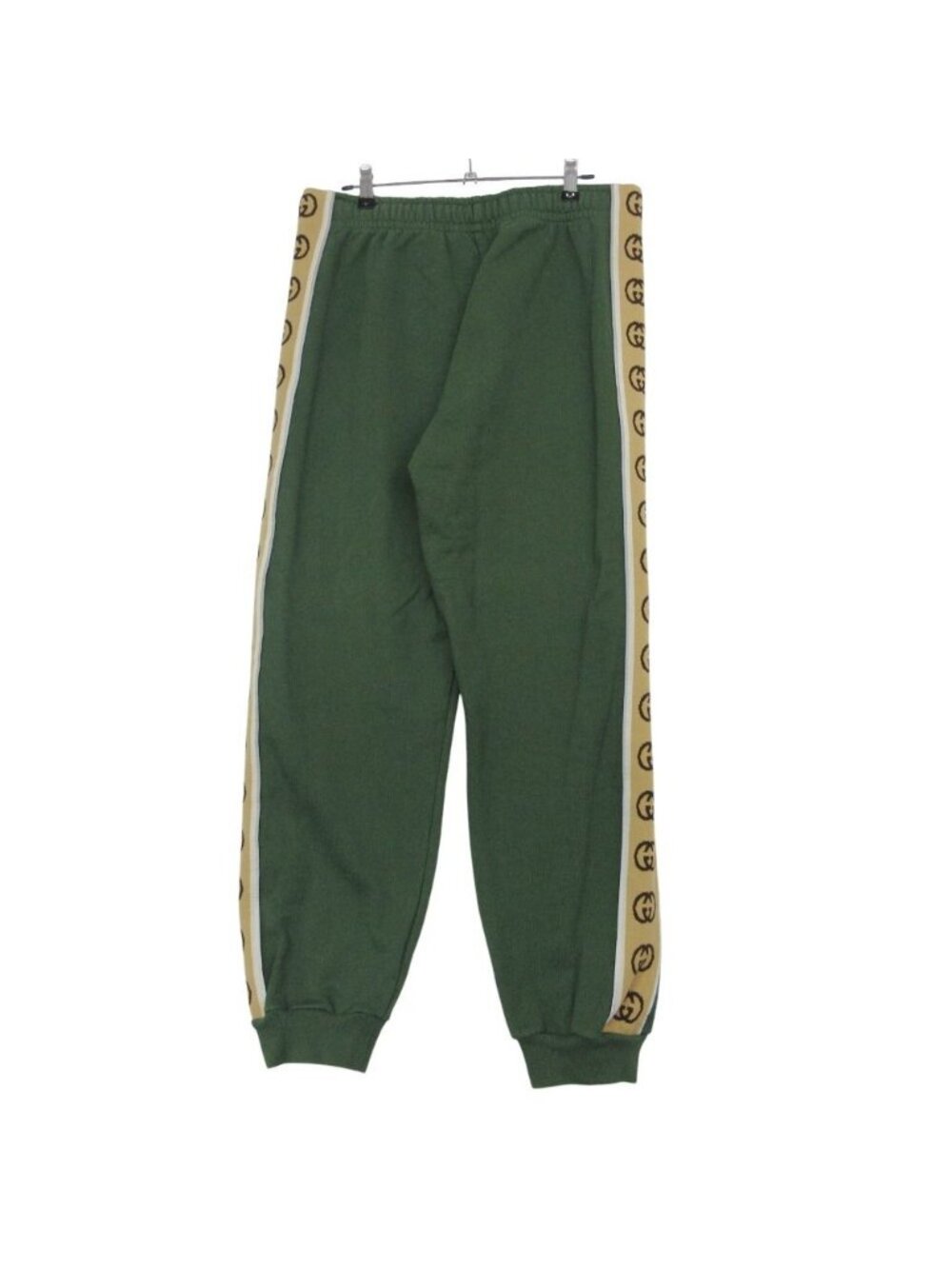 ★SOLD★ Gucci Set GG Logo Hooded Hoodie Jersey Sweatshirt Logo Track Pants Green - Picture 5 of 10